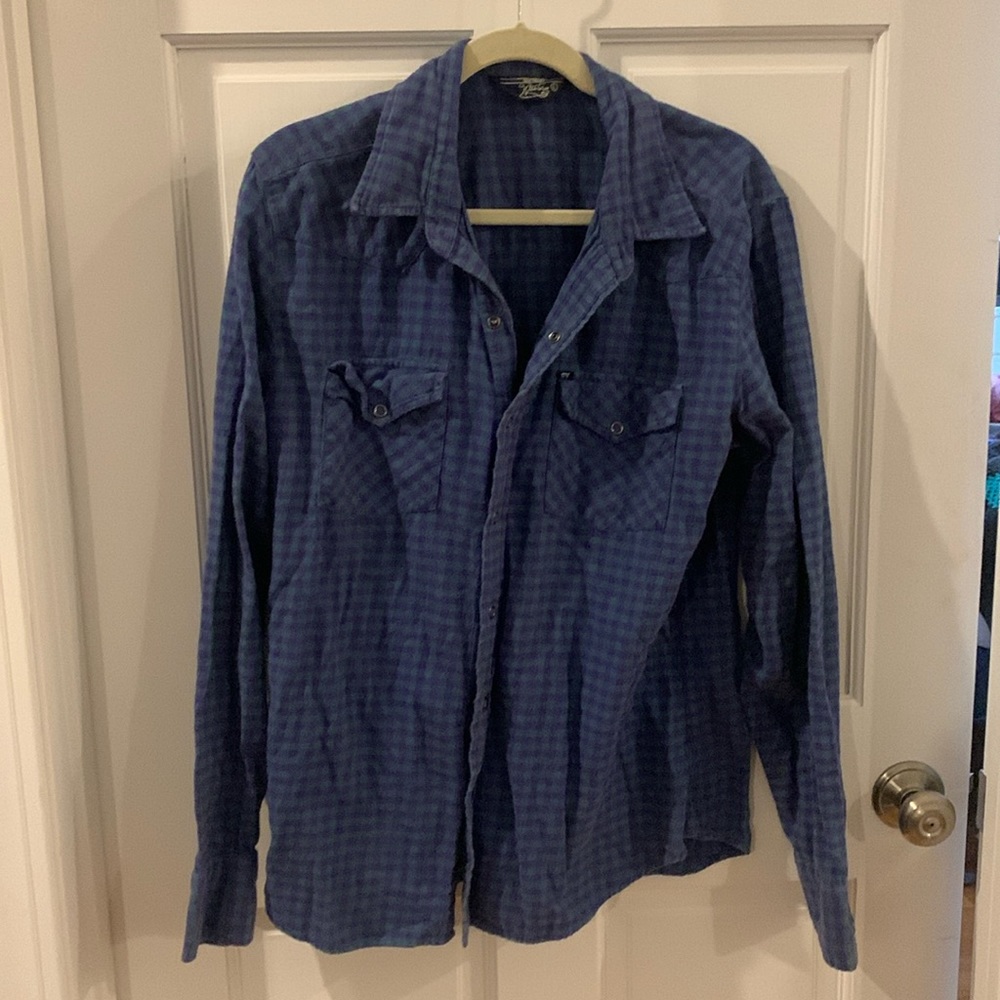 Salt valley western men’s size large flannel. 100% cotton